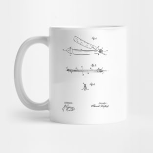 Razor Vintage Patent Hand Drawing Mug